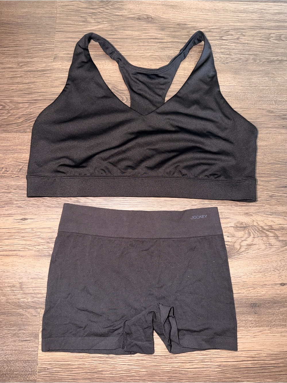 TEK GEAR Workout Sports Bra and a pair of Jockey Boxer Briefs